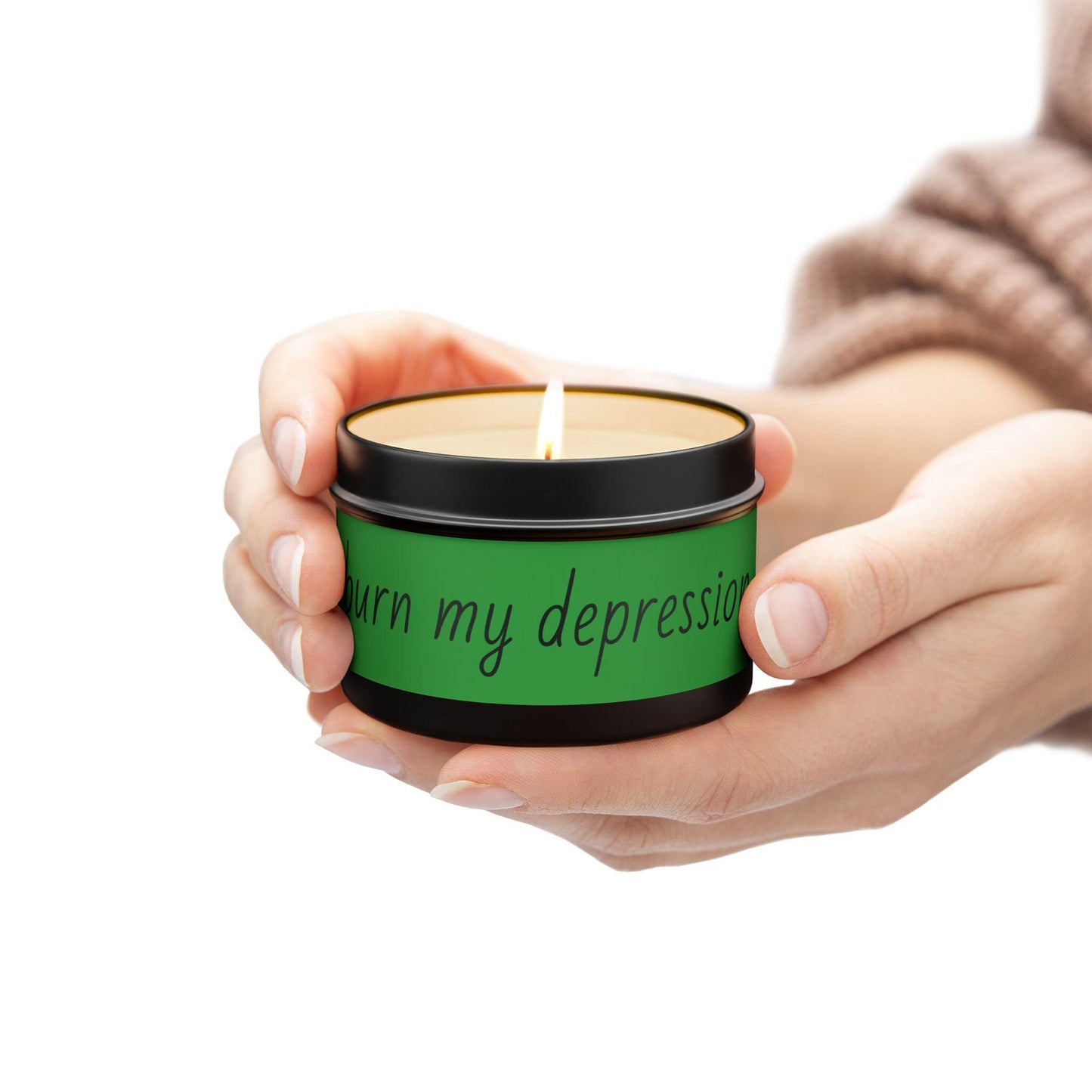 Hand-Poured Coconut Soy Wax Candle – Reusable Tin Vessel, Mood-Lifting Scents