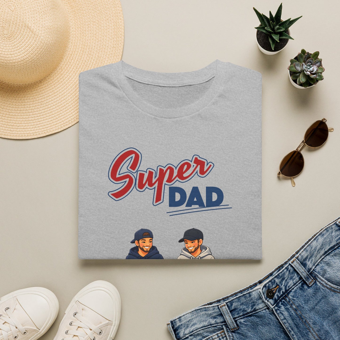 Super Dad Dog T-Shirt — Father & Son Dog Lover Tee Gay