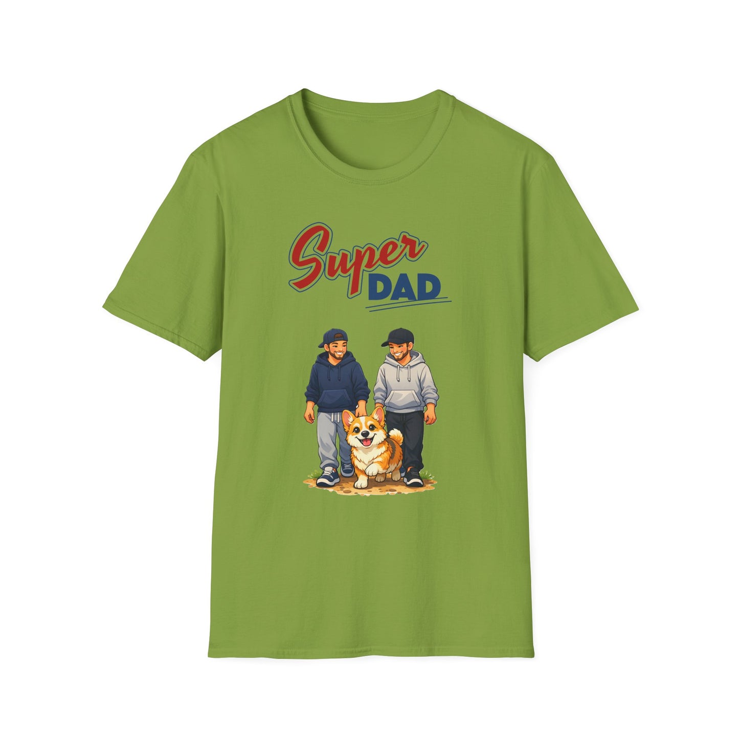 Super Dad Dog T-Shirt — Father & Son Dog Lover Tee Gay