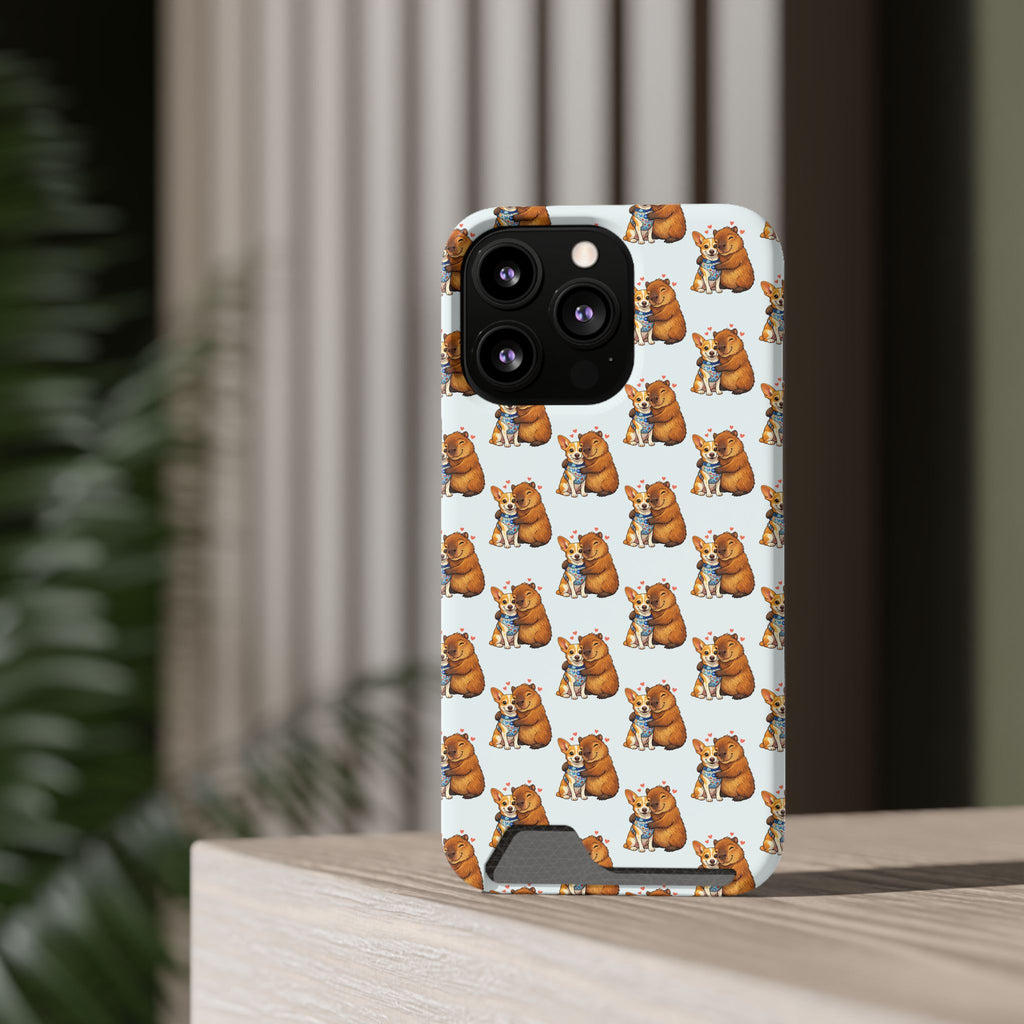 Capybara Card Holder Phone Case