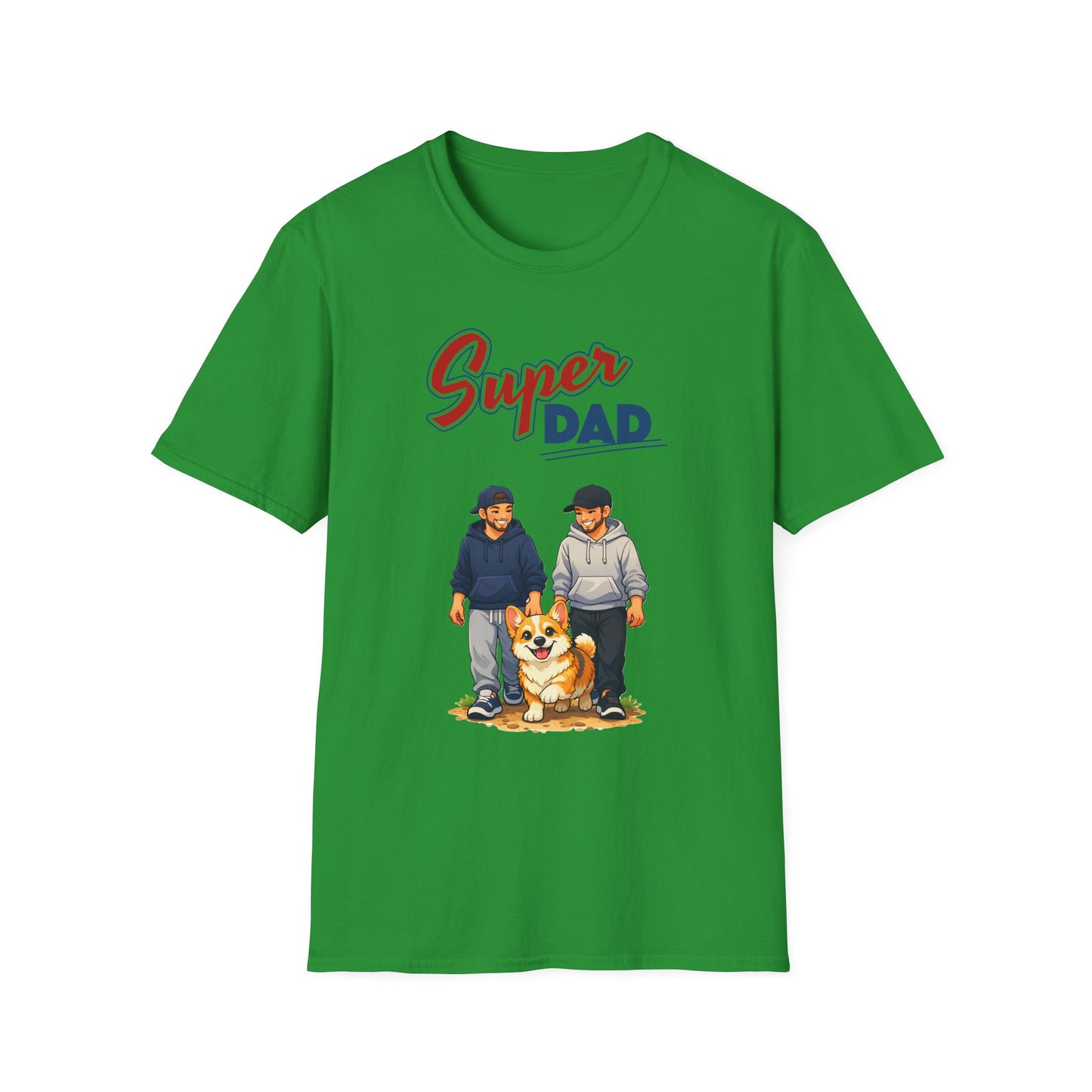Super Dad Dog T-Shirt — Father & Son Dog Lover Tee Gay