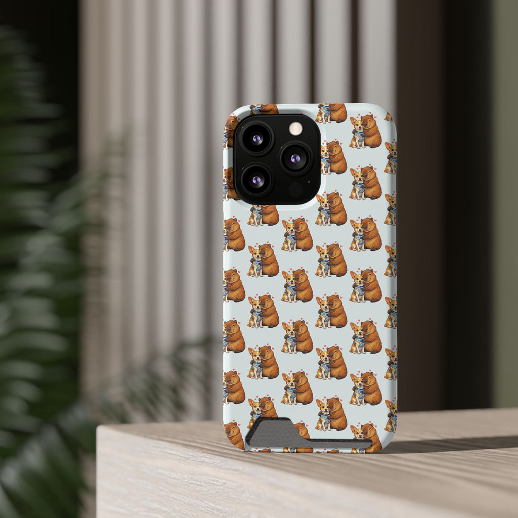 Capybara Card Holder Phone Case