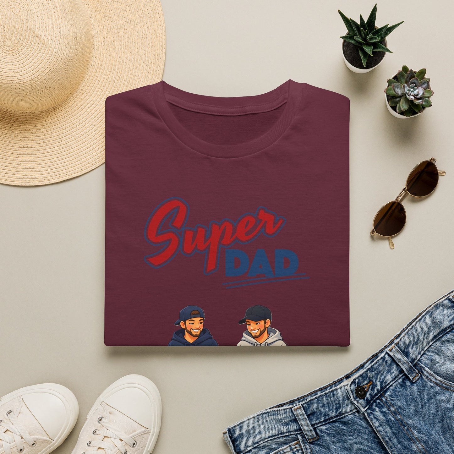 Super Dad Dog T-Shirt — Father & Son Dog Lover Tee Gay