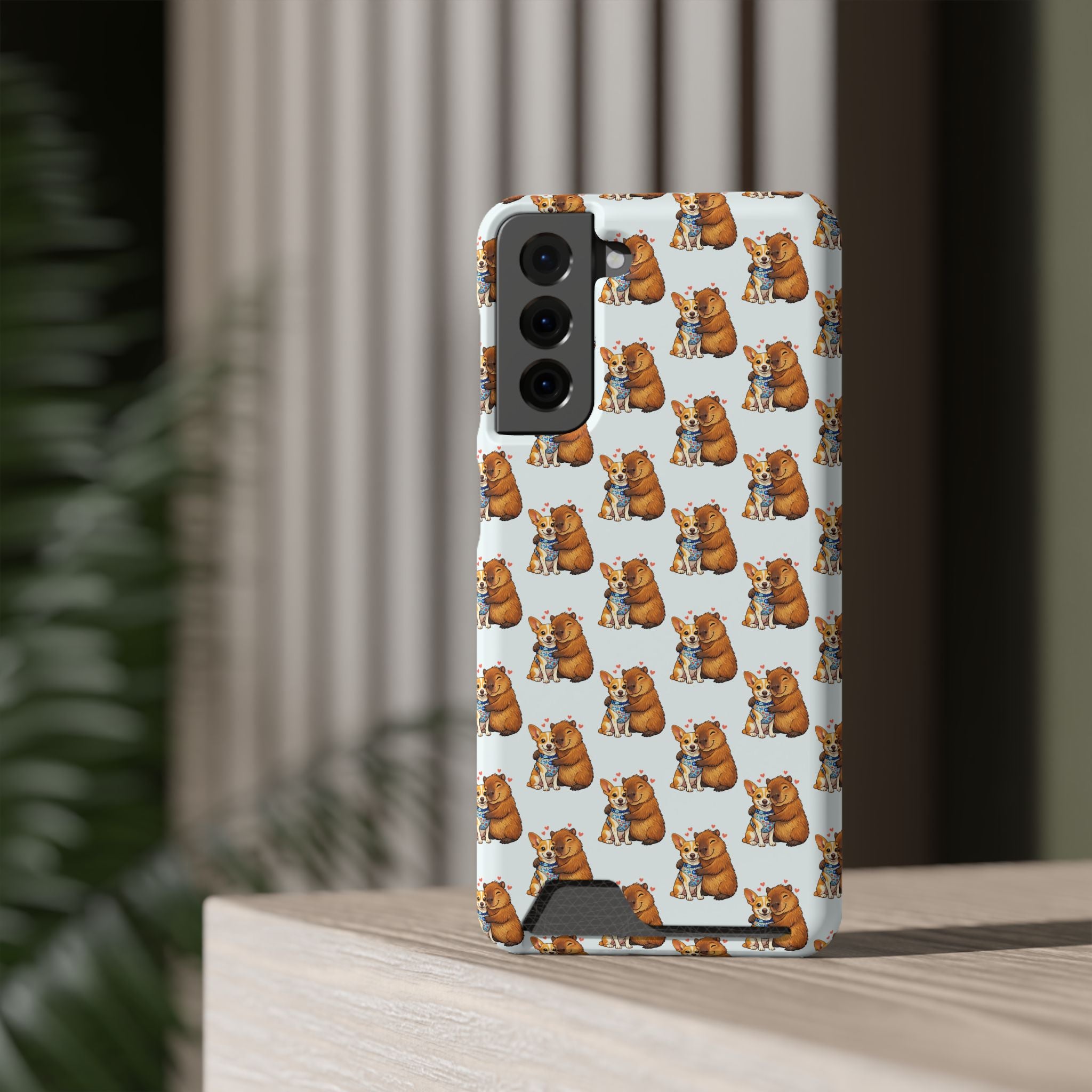 Capybara Card Holder Phone Case