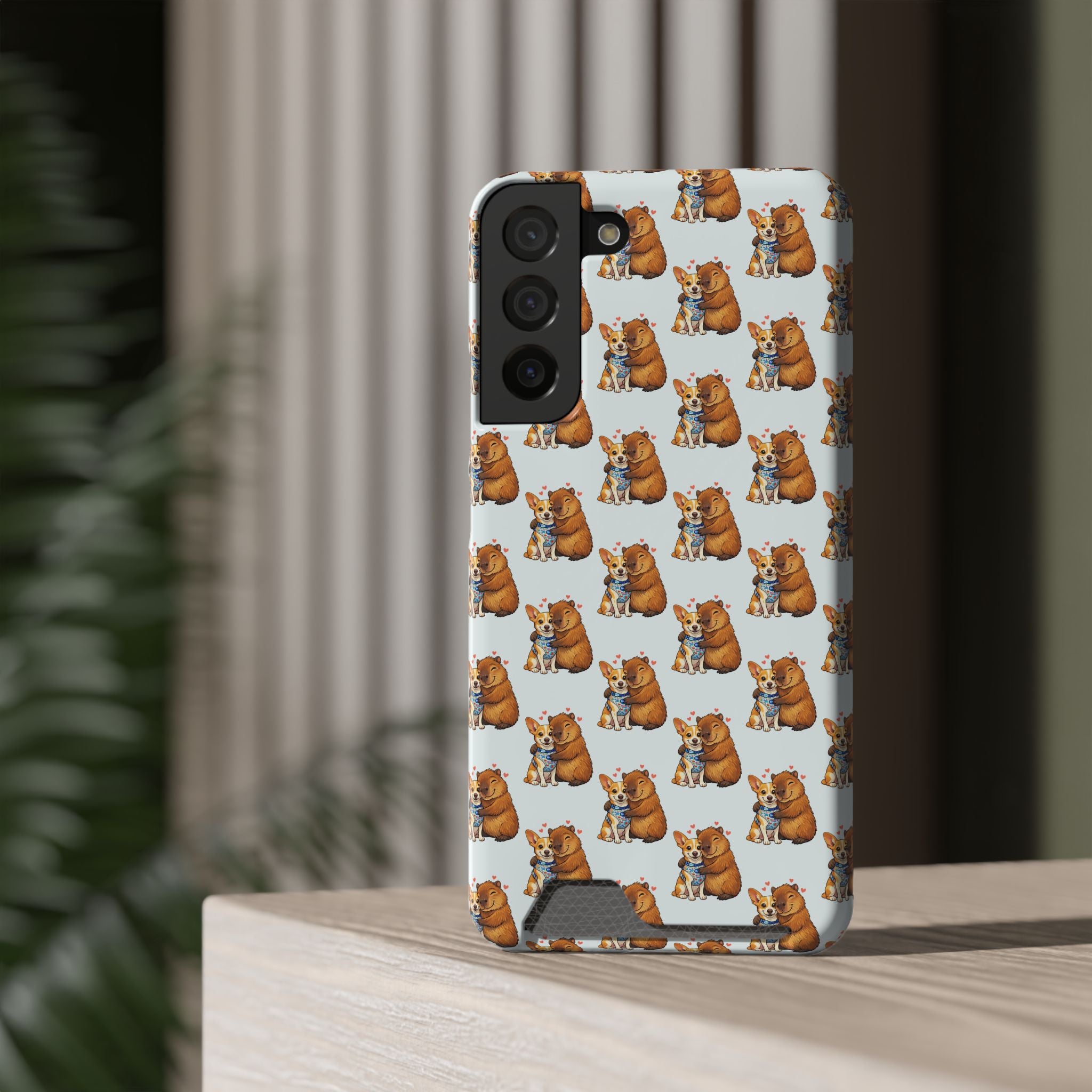 Capybara Card Holder Phone Case