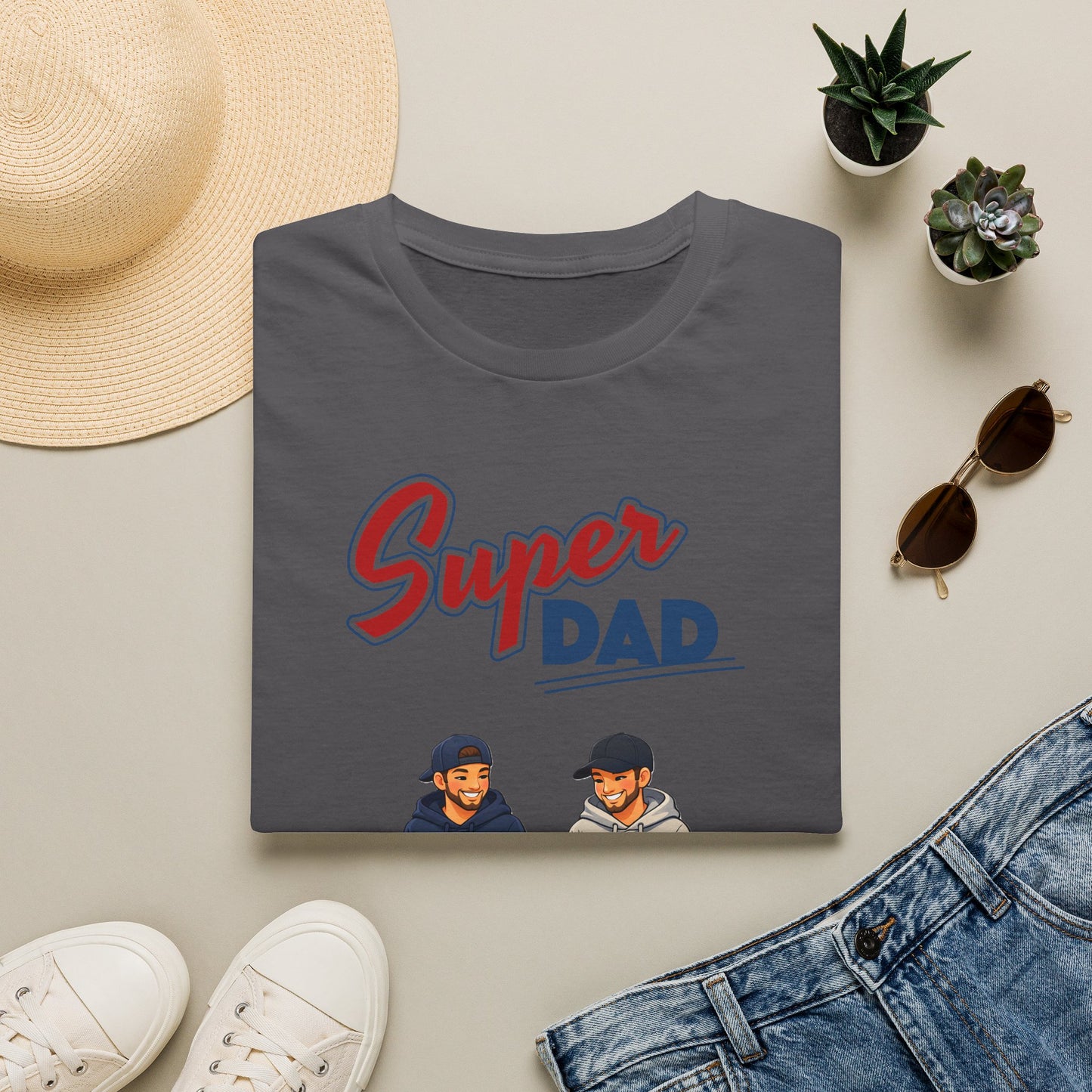 Super Dad Dog T-Shirt — Father & Son Dog Lover Tee Gay