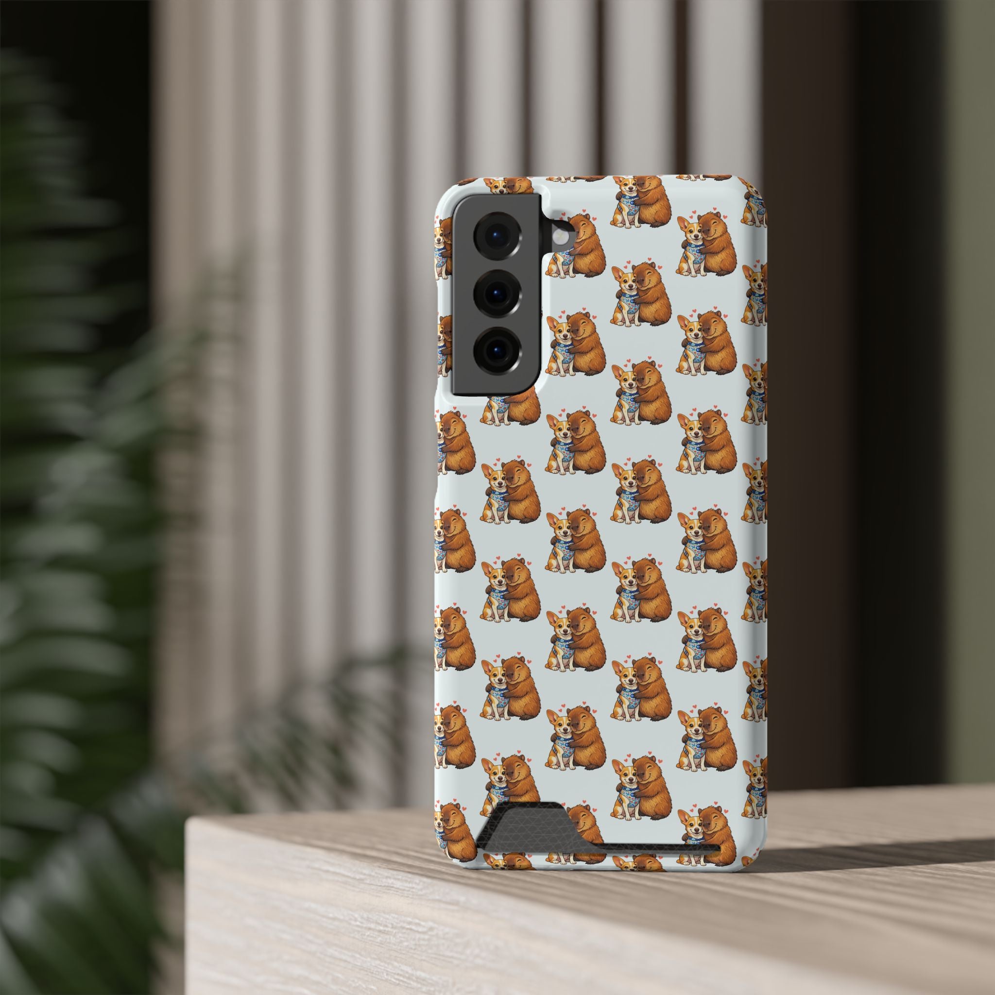 Capybara Card Holder Phone Case