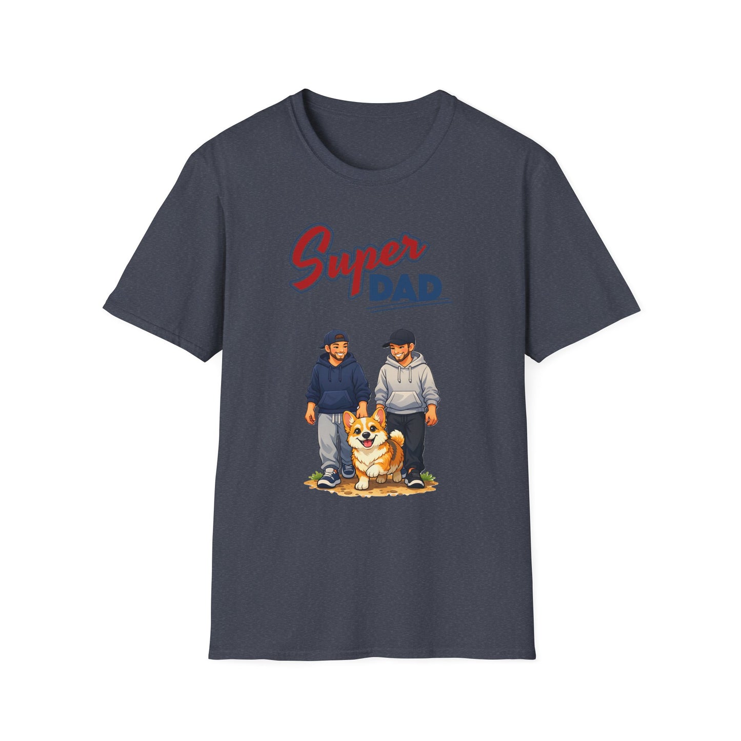 Super Dad Dog T-Shirt — Father & Son Dog Lover Tee Gay