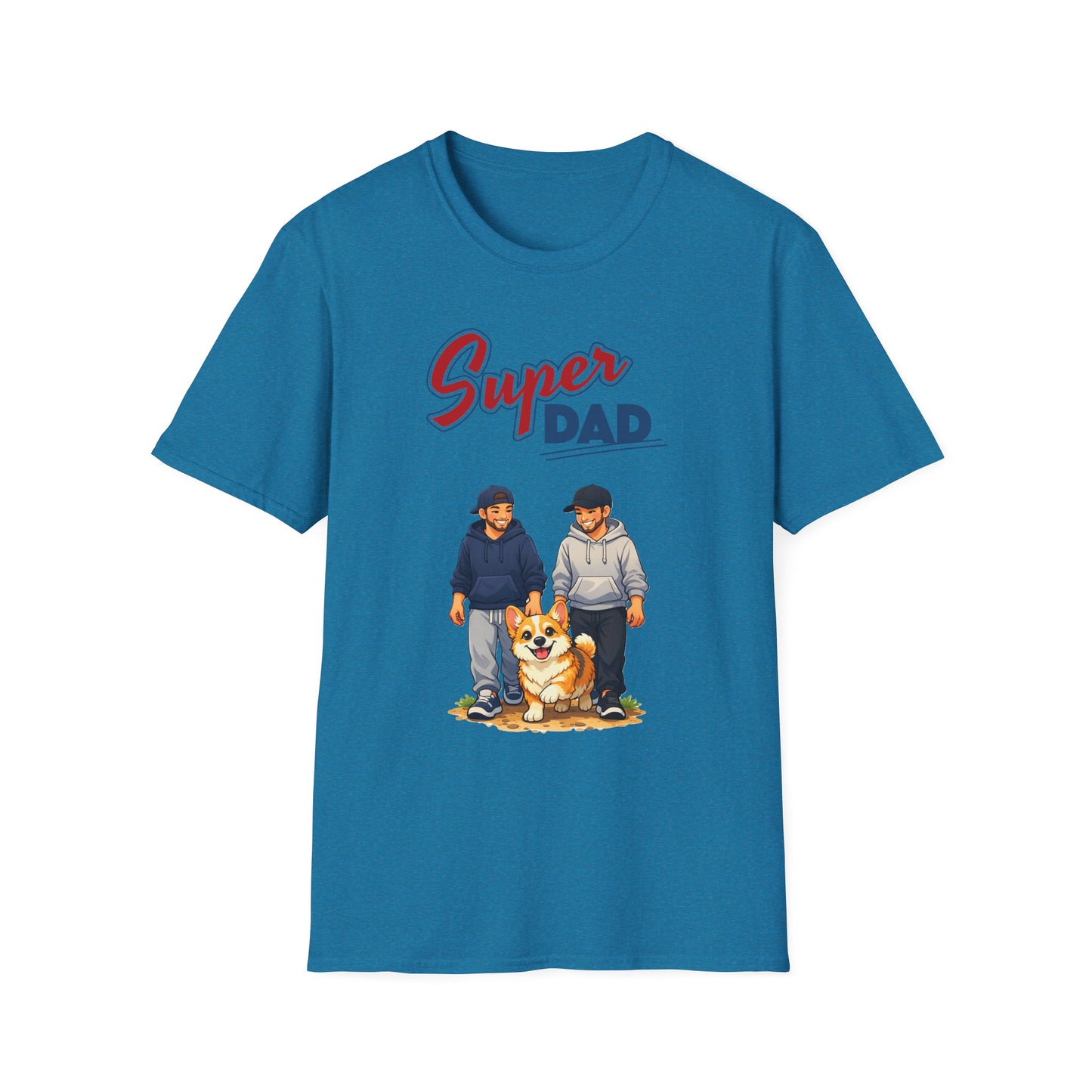 Super Dad Dog T-Shirt — Father & Son Dog Lover Tee Gay
