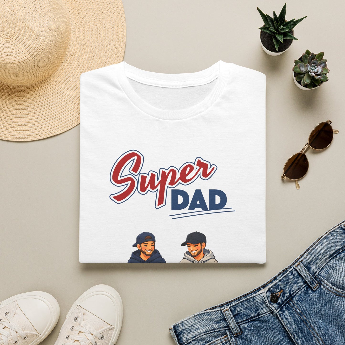 Super Dad Dog T-Shirt — Father & Son Dog Lover Tee Gay