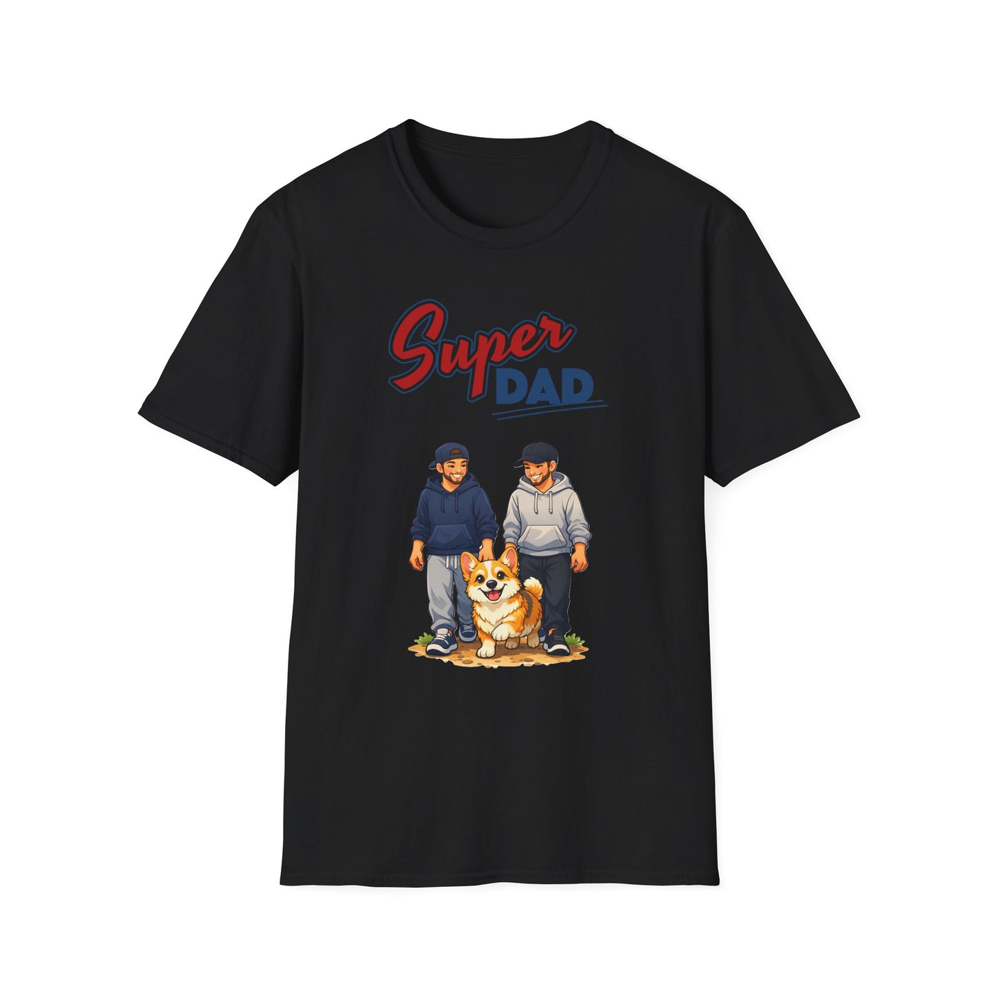Super Dad Dog T-Shirt — Father & Son Dog Lover Tee Gay