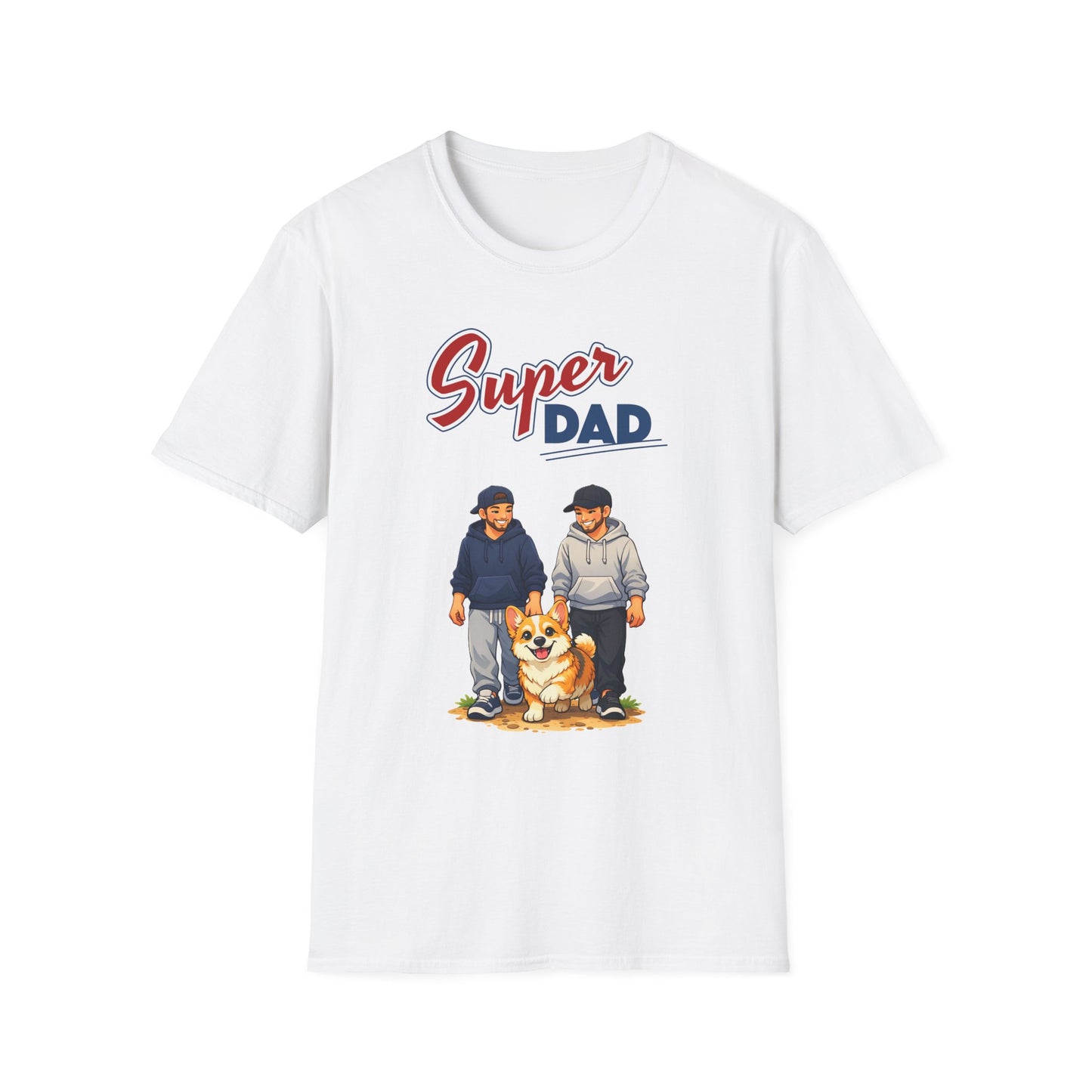 Super Dad Dog T-Shirt — Father & Son Dog Lover Tee Gay