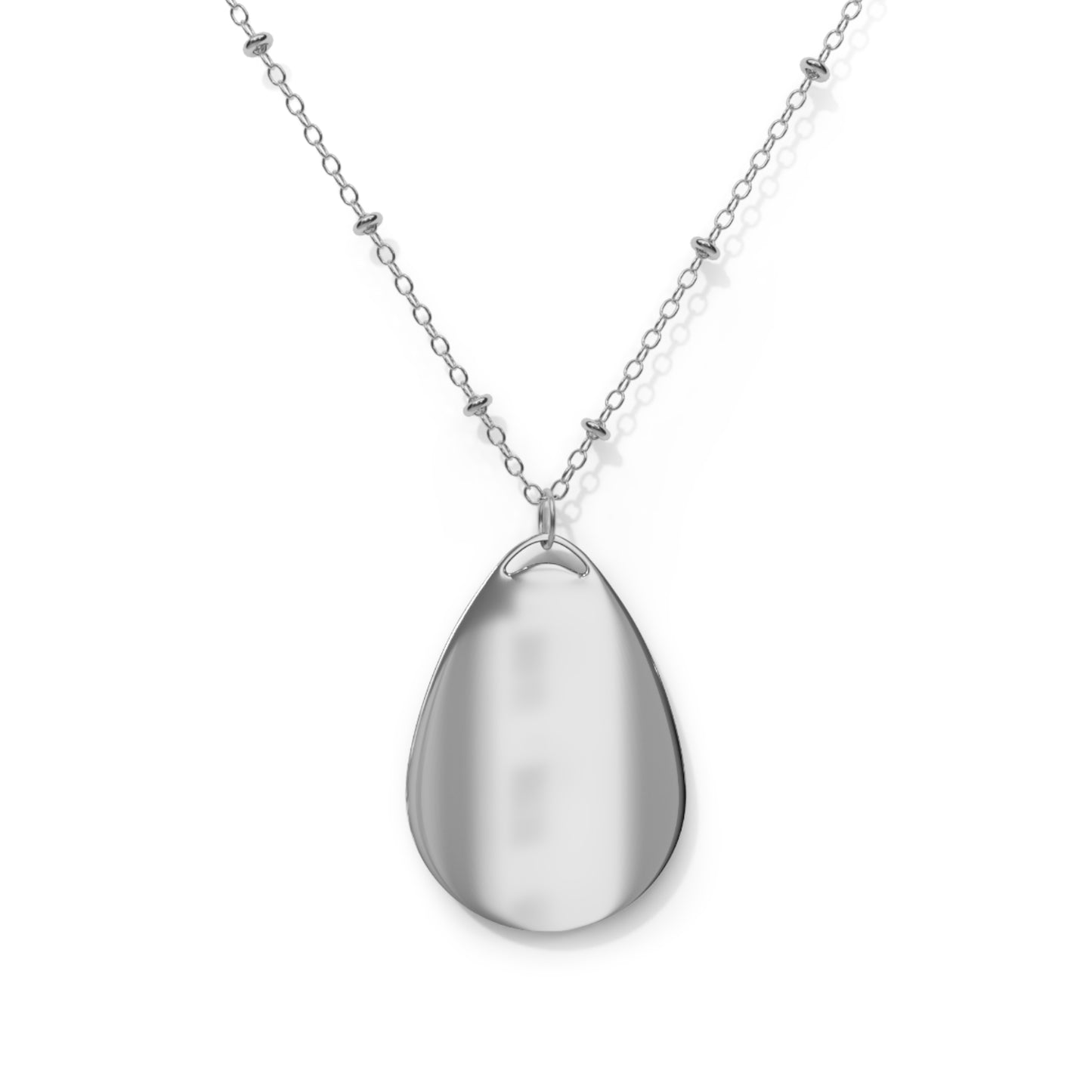 Personalized Oval Photo Necklace — Custom Mom Dad Pet Children