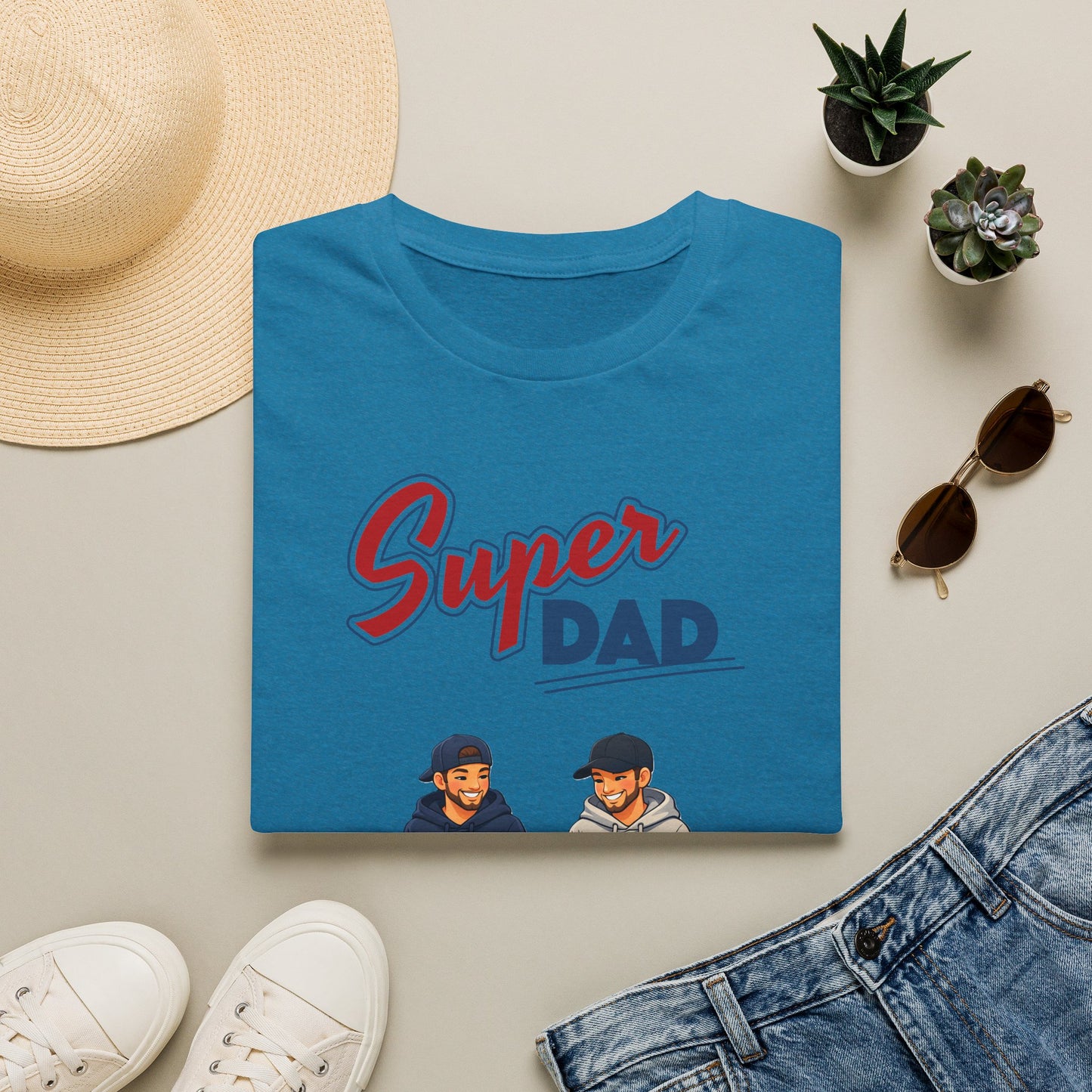 Super Dad Dog T-Shirt — Father & Son Dog Lover Tee Gay