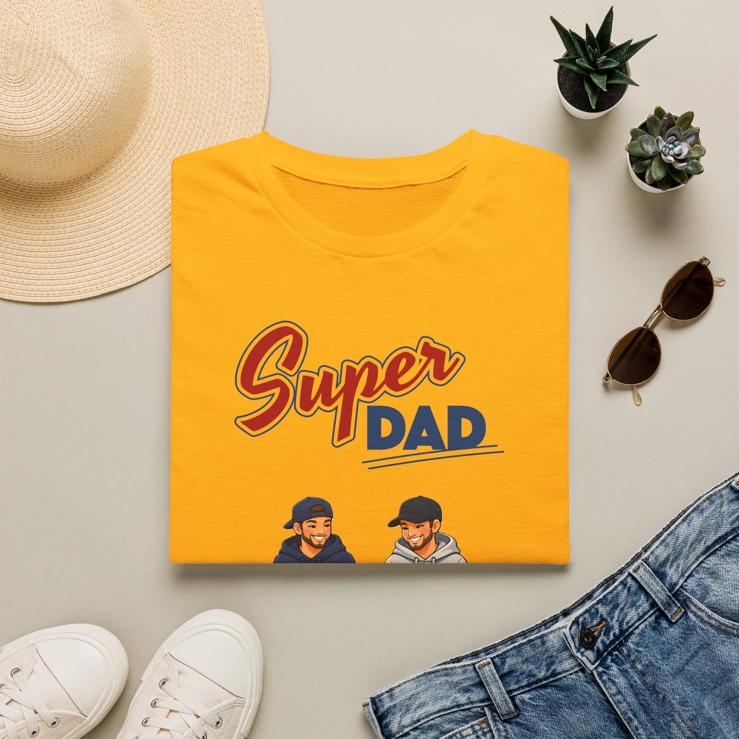 Super Dad Dog T-Shirt — Father & Son Dog Lover Tee Gay