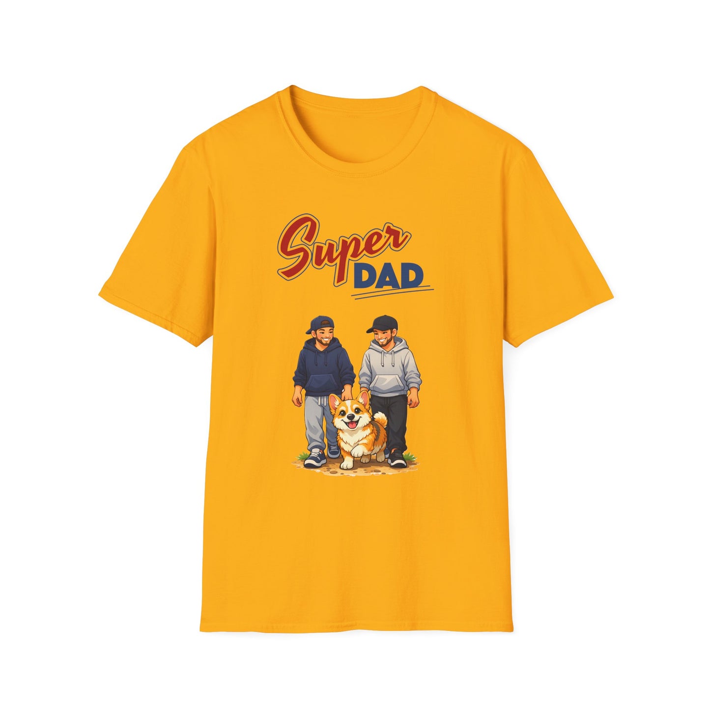 Super Dad Dog T-Shirt — Father & Son Dog Lover Tee Gay