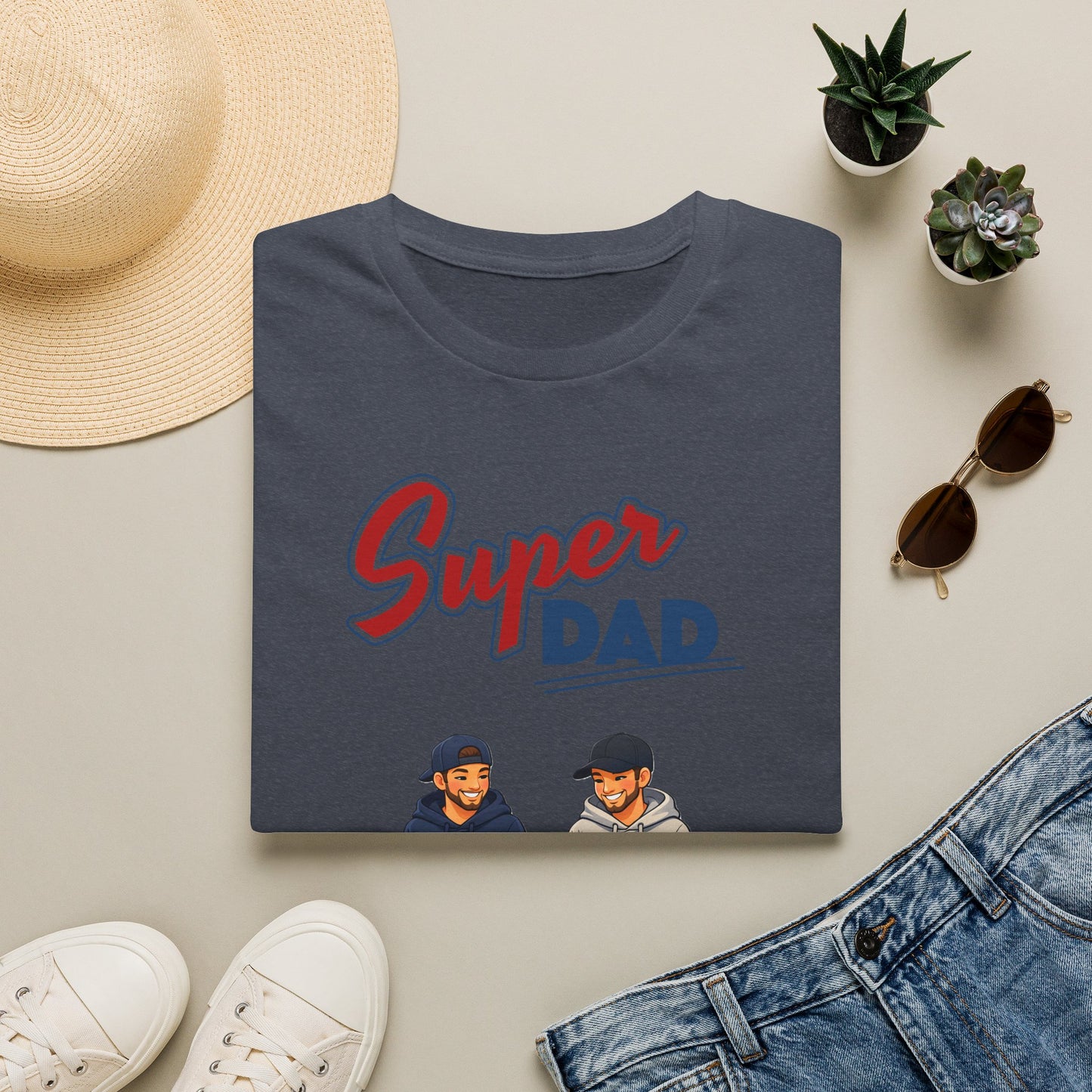 Super Dad Dog T-Shirt — Father & Son Dog Lover Tee Gay
