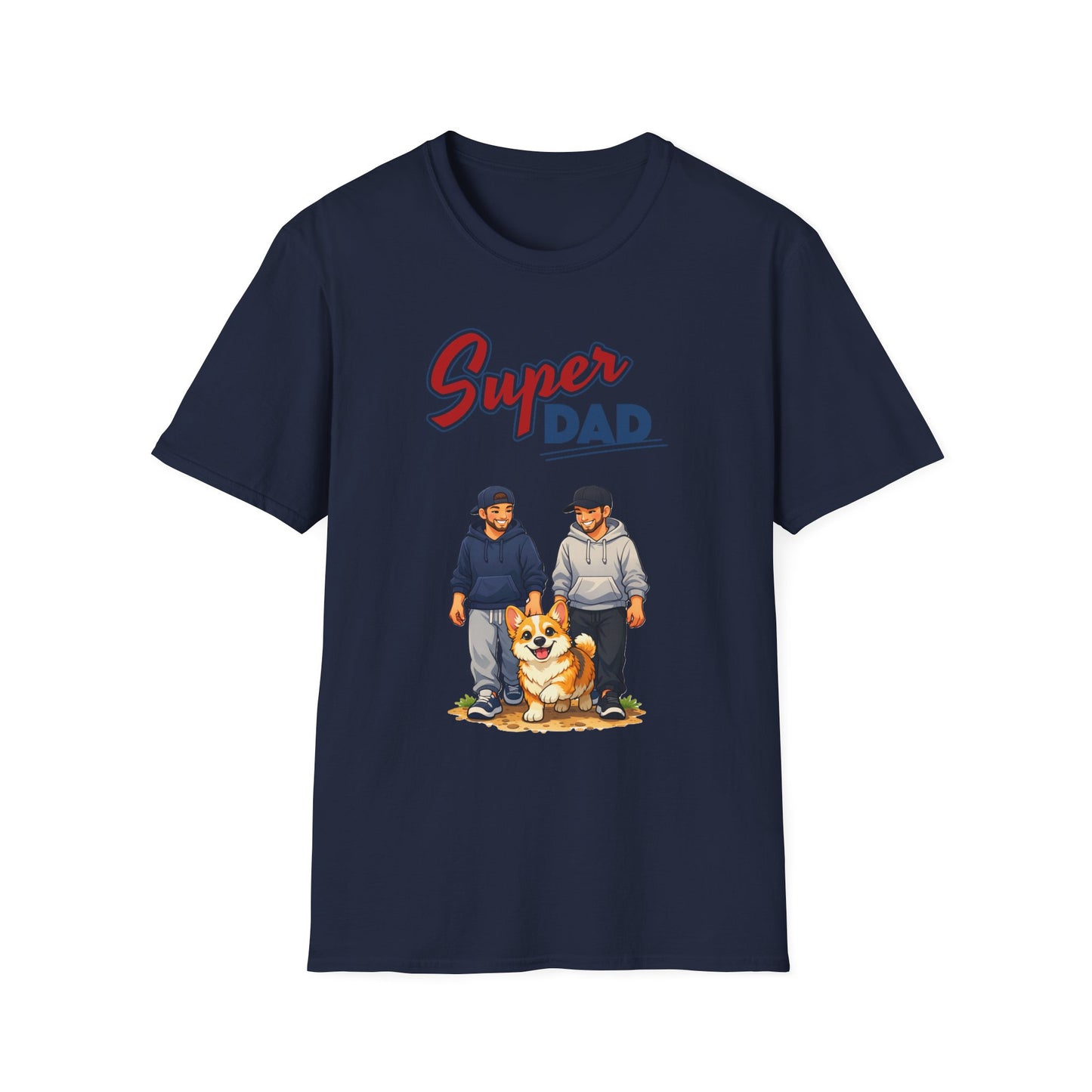 Super Dad Dog T-Shirt — Father & Son Dog Lover Tee Gay