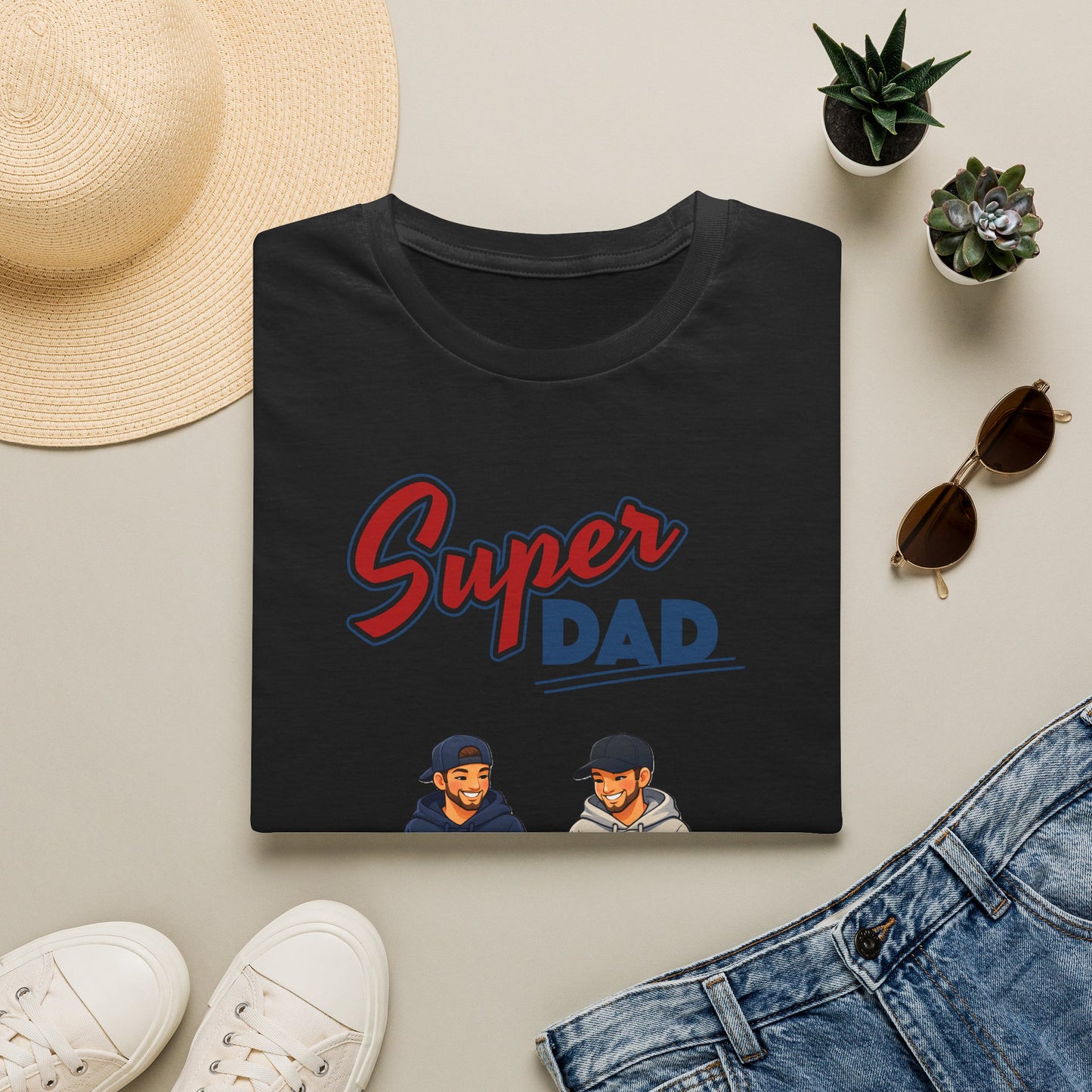 Super Dad Dog T-Shirt — Father & Son Dog Lover Tee Gay