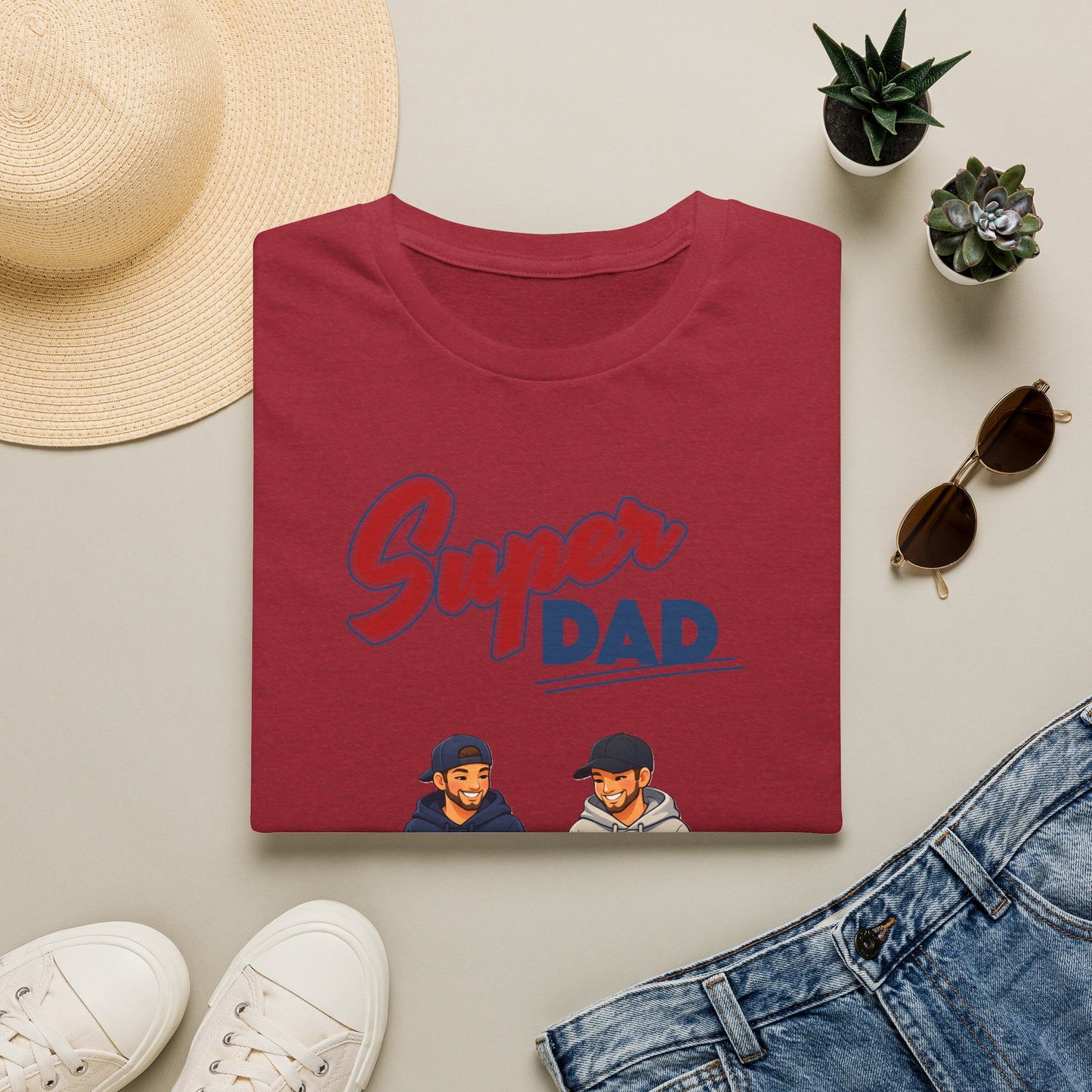 Super Dad Dog T-Shirt — Father & Son Dog Lover Tee Gay