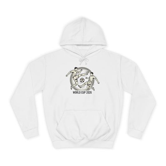 World Cup 2026 Soccer Hoodie — Stadium & Flags Graphic