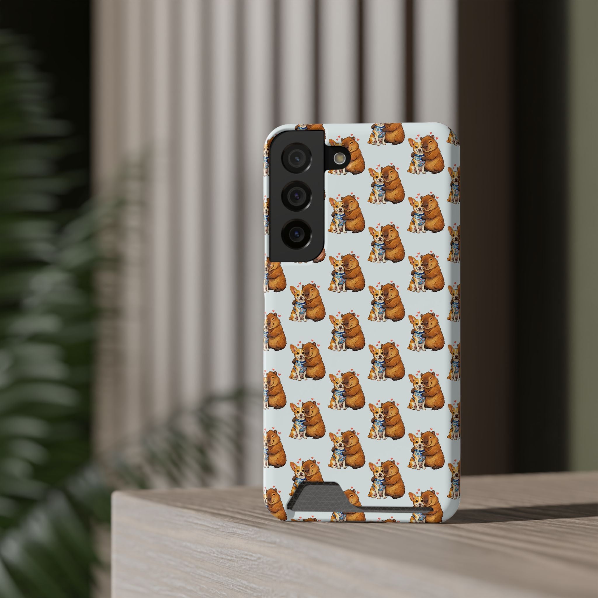 Capybara Card Holder Phone Case