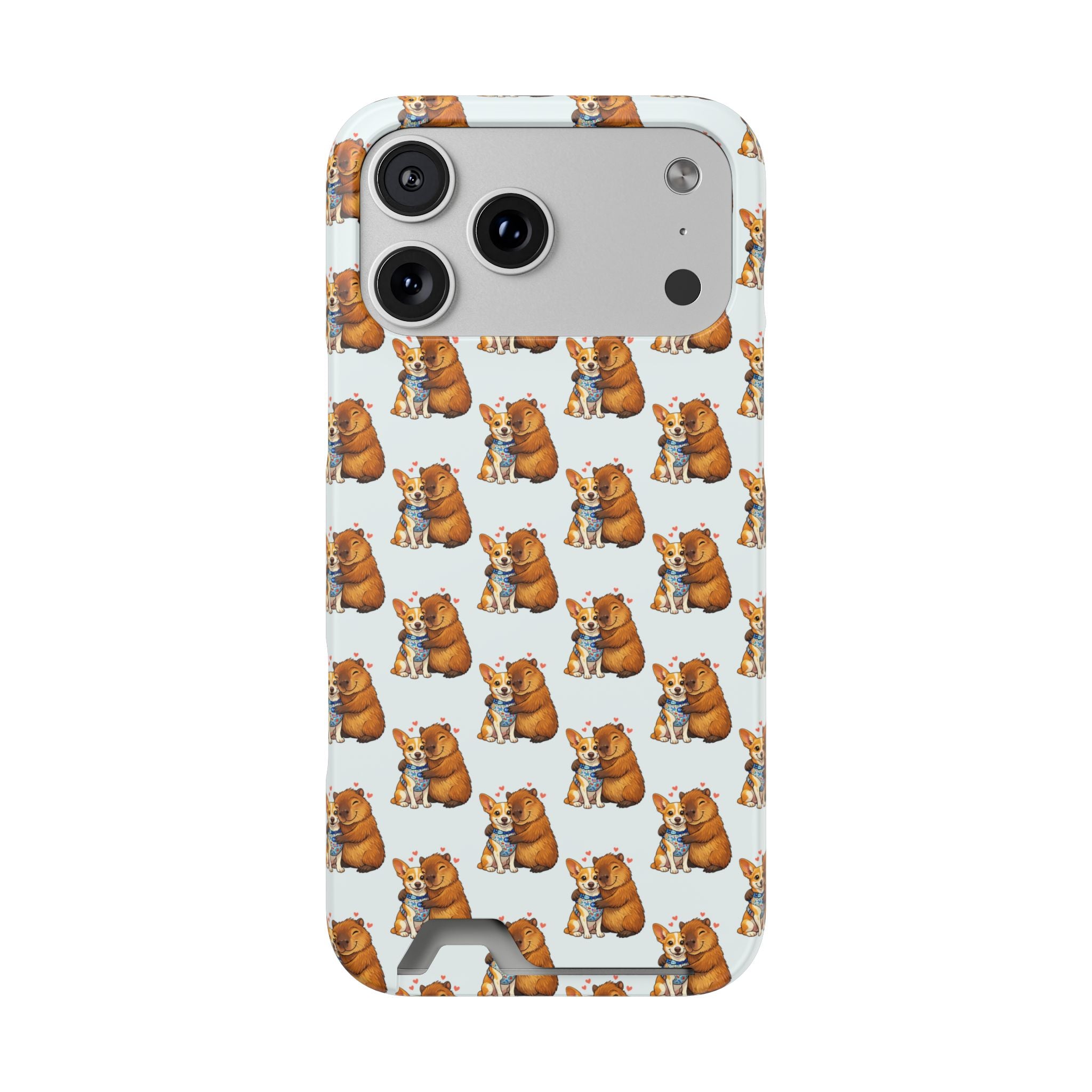 Capybara Card Holder Phone Case