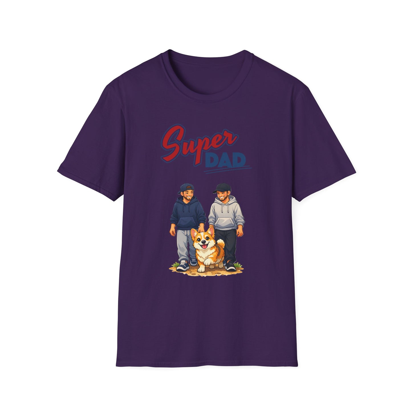 Super Dad Dog T-Shirt — Father & Son Dog Lover Tee Gay