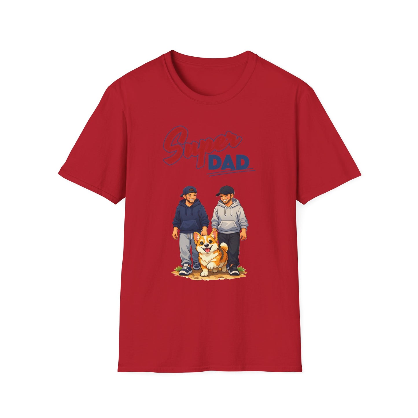 Super Dad Dog T-Shirt — Father & Son Dog Lover Tee Gay