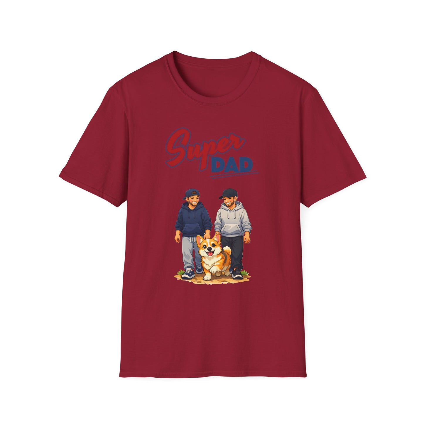 Super Dad Dog T-Shirt — Father & Son Dog Lover Tee Gay