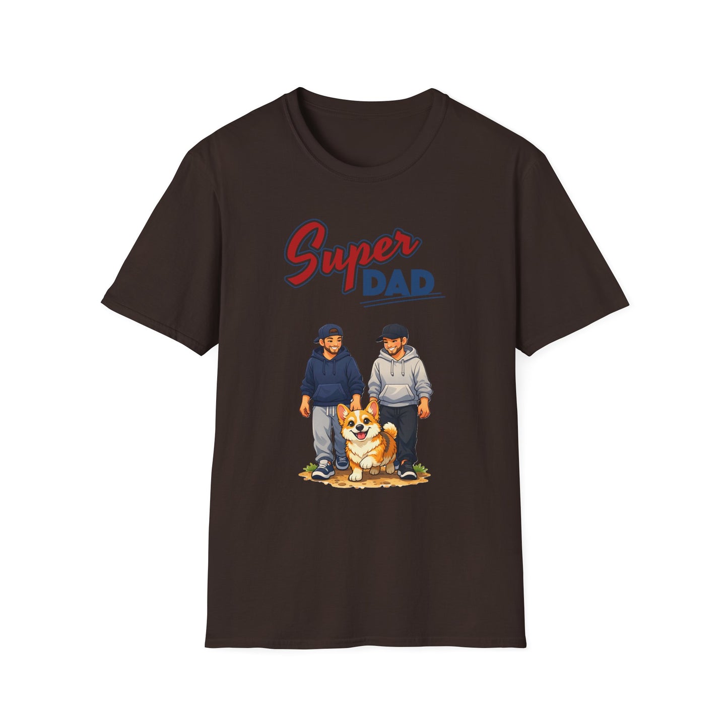 Super Dad Dog T-Shirt — Father & Son Dog Lover Tee Gay