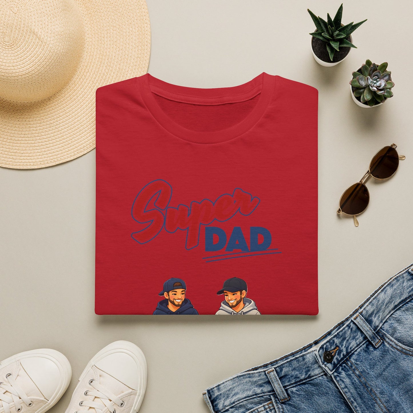 Super Dad Dog T-Shirt — Father & Son Dog Lover Tee Gay