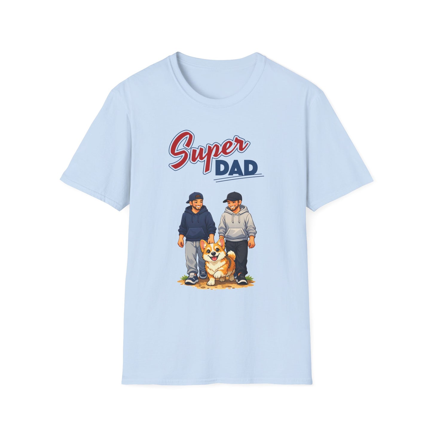Super Dad Dog T-Shirt — Father & Son Dog Lover Tee Gay