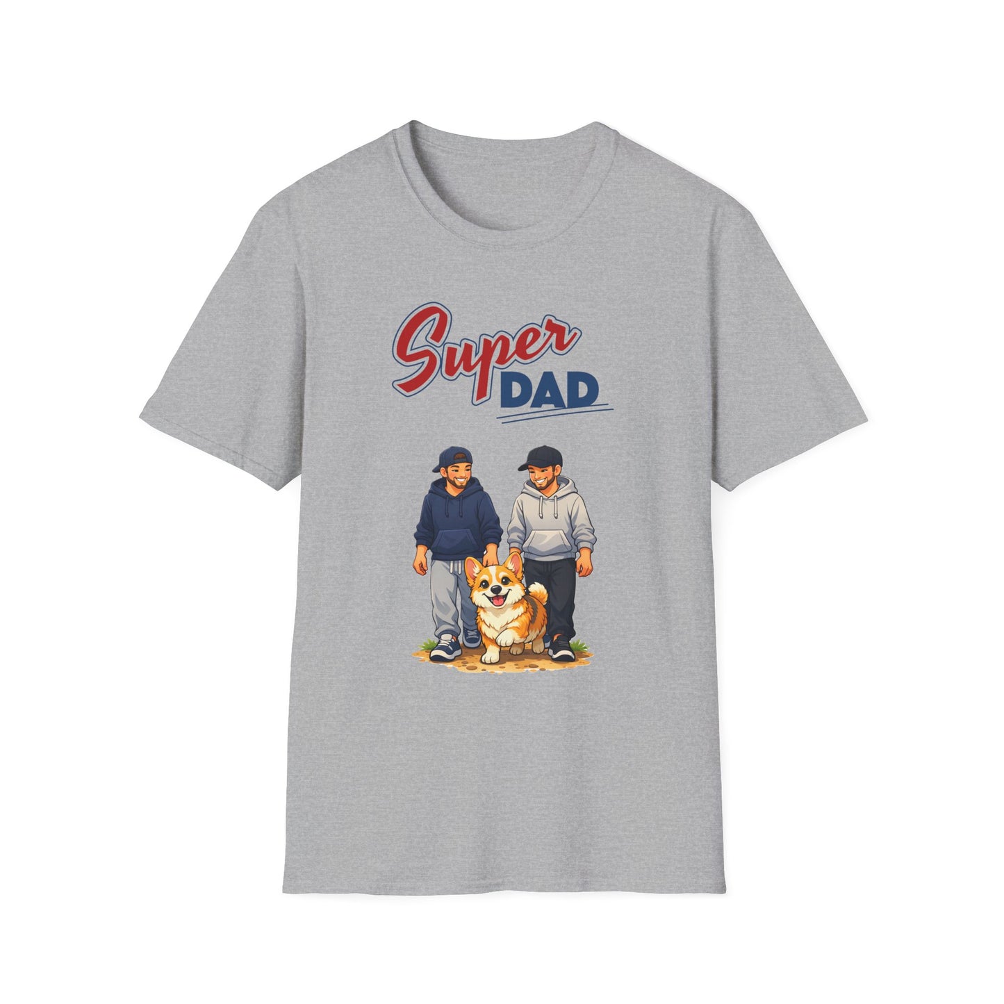 Super Dad Dog T-Shirt — Father & Son Dog Lover Tee Gay