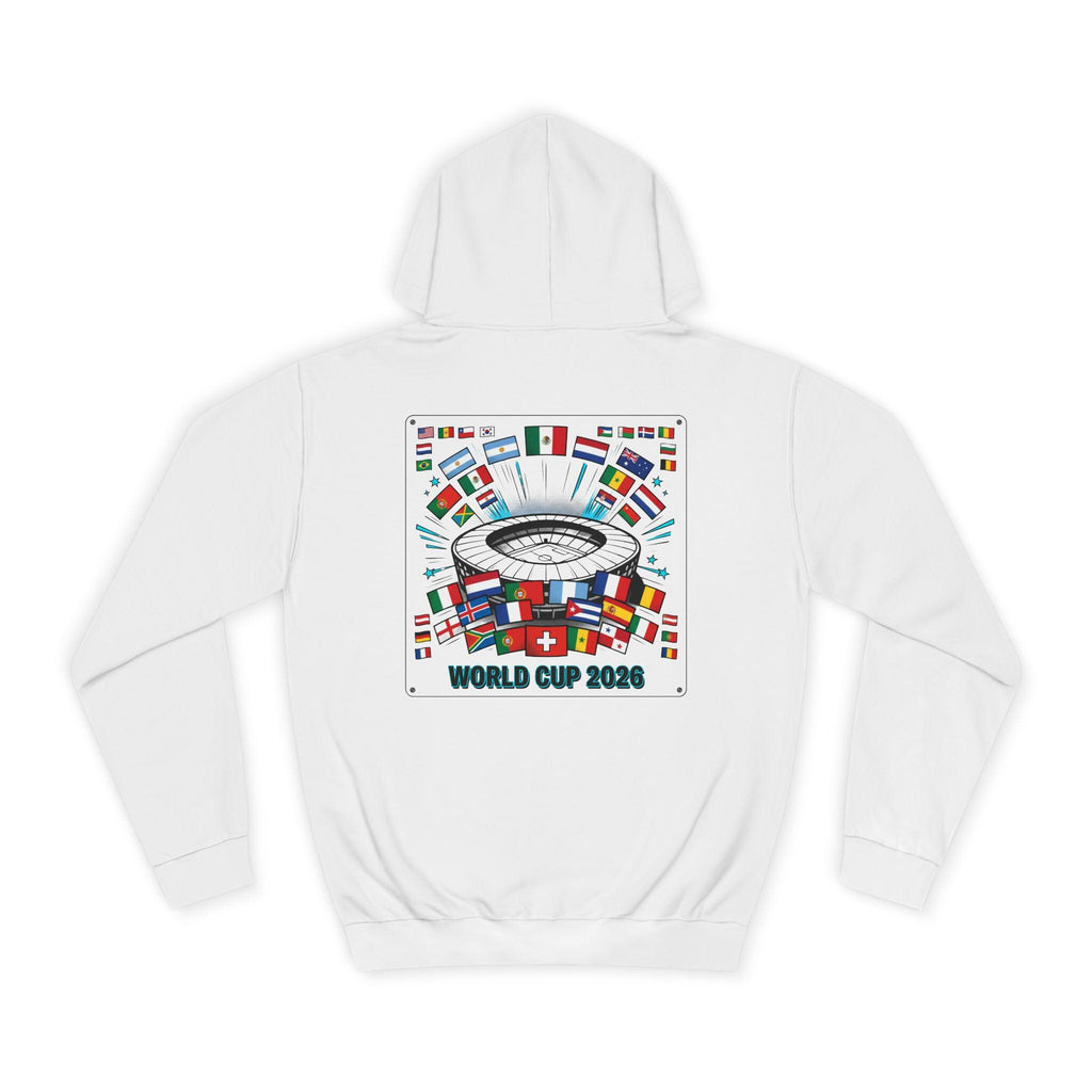 {World Cup 2026 soccer hoodie with stadium and flags graphic.}
{Soccer fan hoodie featuring a World Cup 2026-inspired stadium design.}
{Cozy World Cup 2026 hoodie with colorful national flags artwork.}
{Soccer graphic hoodie with World Cup stadium illustration.}
{Warm World Cup 2026 hoodie for soccer fans and supporters.}
{Unisex soccer hoodie featuring a stadium and flag-themed graphic.}
{Comfortable World Cup 2026 sweatshirt with soccer-inspired design.}
{Soccer fan hoodie with vibrant World Cup 20