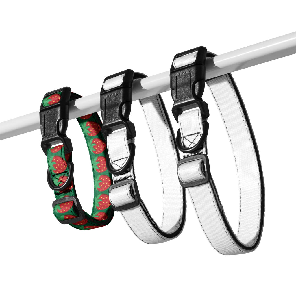{Strawberry pet collar with cute fruit pattern design.}
{Adjustable pet collar featuring a playful strawberry print.}
{Cute strawberry dog collar with durable buckle closure.}
{Strawberry print pet collar for dogs and cats.}
{Adjustable strawberry collar with sturdy metal D-ring.}
{Lightweight pet collar with colorful strawberry pattern.}
{Comfortable strawberry-themed collar for everyday pet wear.}
{Durable strawberry pet collar for daily walks and adventures.}
{Cute fruit-pattern pet collar with a
