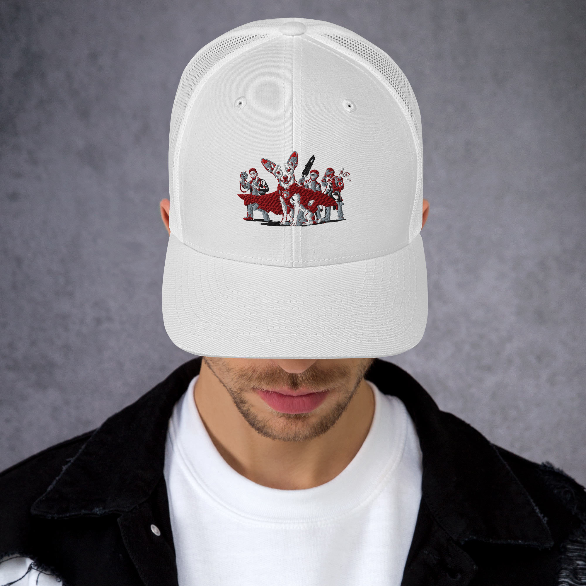 {Superhero trucker cap featuring a bold graphic design.}
{Mesh back superhero trucker cap with adjustable snapback.}
{Breathable superhero trucker hat for everyday wear.}
{Superhero graphic trucker cap with curved brim.}
{Lightweight superhero mesh cap for outdoor activities.}
{Adjustable superhero trucker hat with classic snapback closure.}
{Casual superhero trucker cap with ventilated mesh back.}
{Unisex superhero trucker cap with durable printed graphic.}
{Stylish superhero mesh cap for everyday 